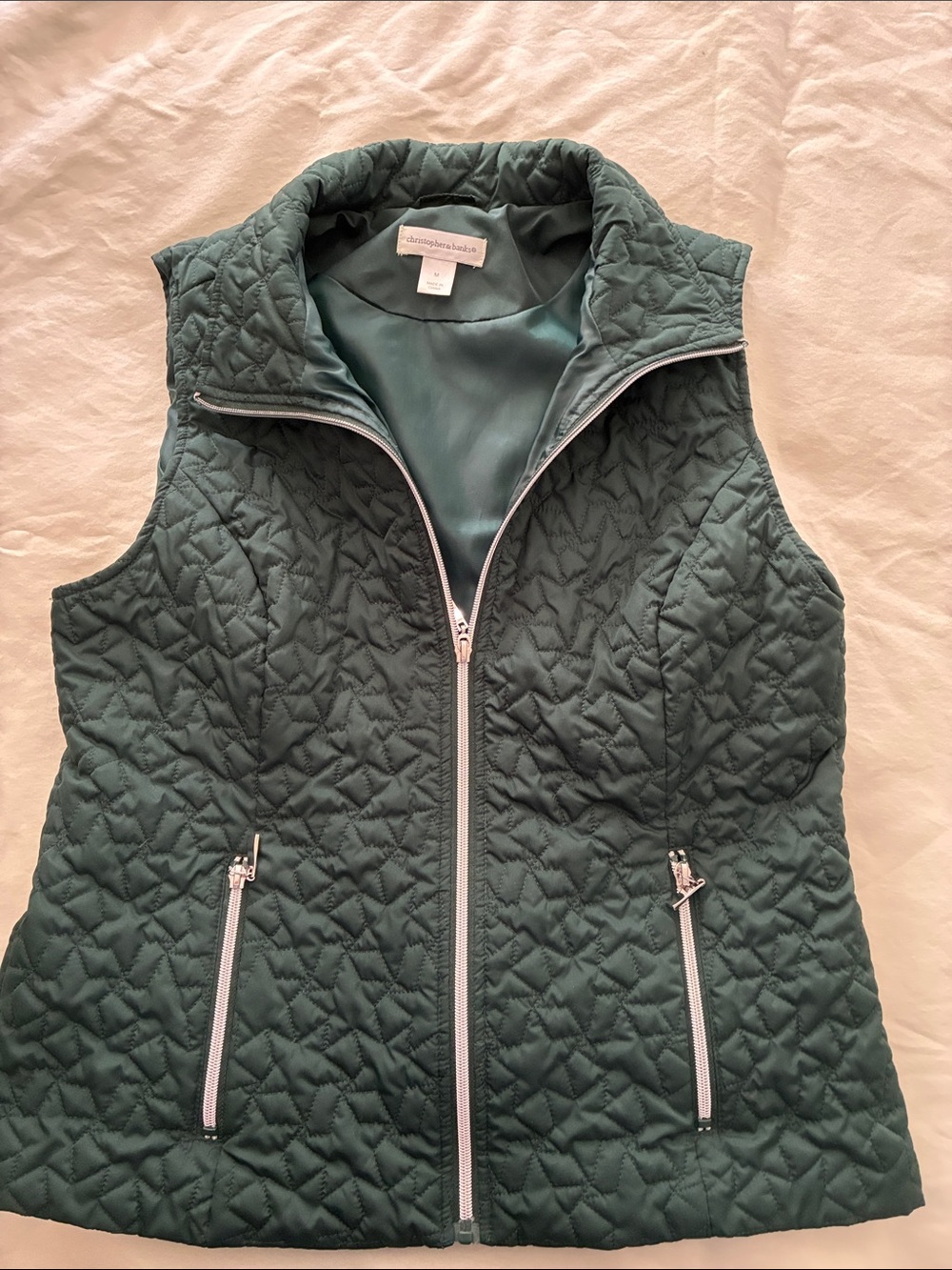 Christopher & Banks Zippered Vest